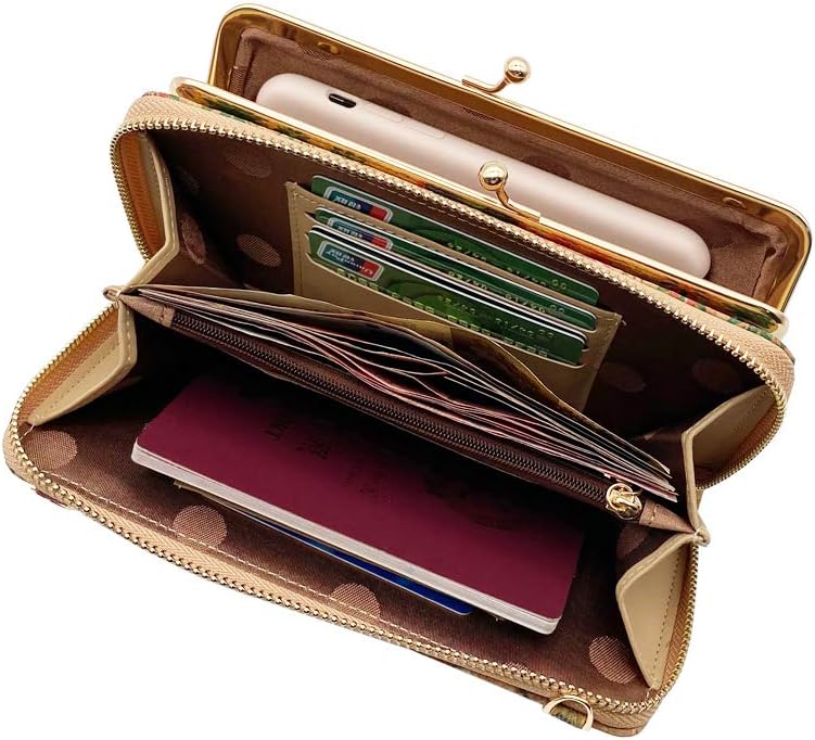 aolaso Damen Geldbörse aus Korkleder Reisezubehör-Reisebrieftasche Kork 1, Kork 1