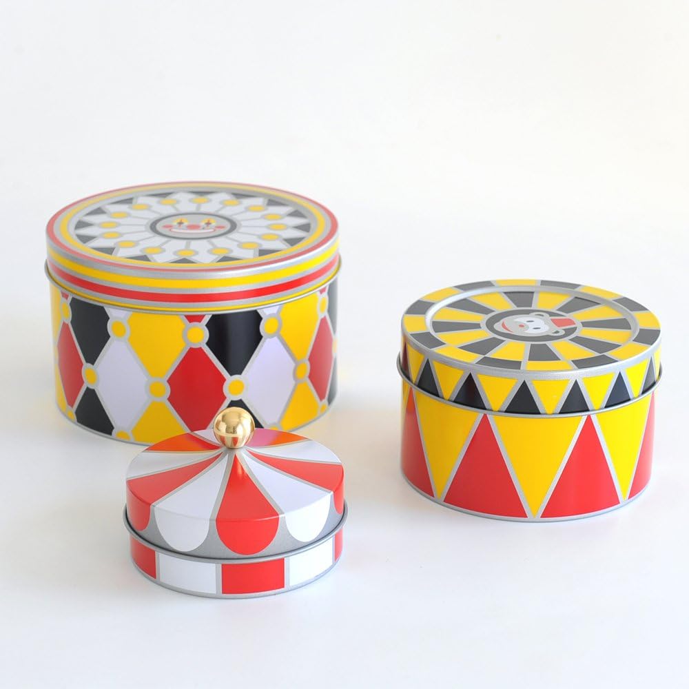 Alessi Circus| MW31S3 - Allzweckbox Design, Weissblech, 13.00 x 19.50 x cm Set mit 3 Schachteln, Set