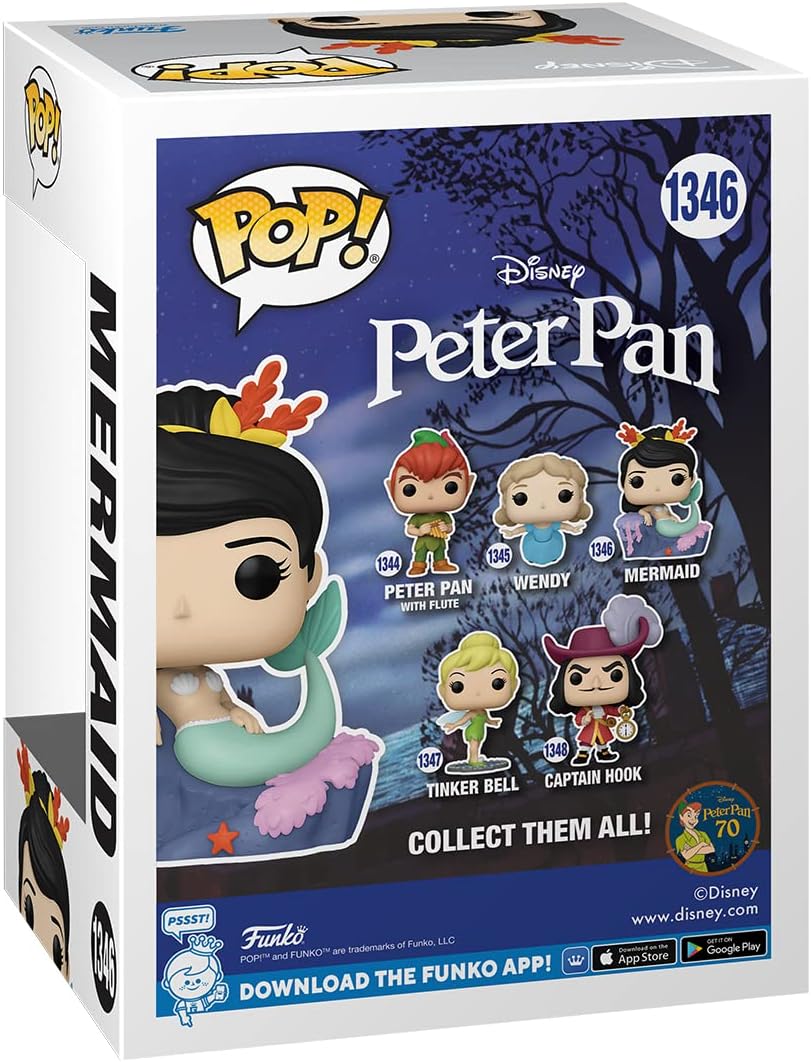 Funko POP! Disney: Peter Pan 70th - Mermaid | Offizieller Fanartikel und Merch - Vinyl Sammelfigur a