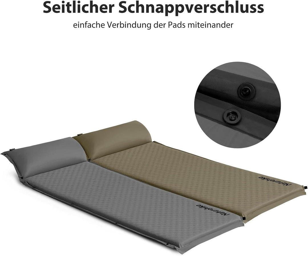 Naturehike Camping Aufblasbare Isomatte Camping-Luftmatratze, Selbstaufblasende Schlafmatten Outdoor