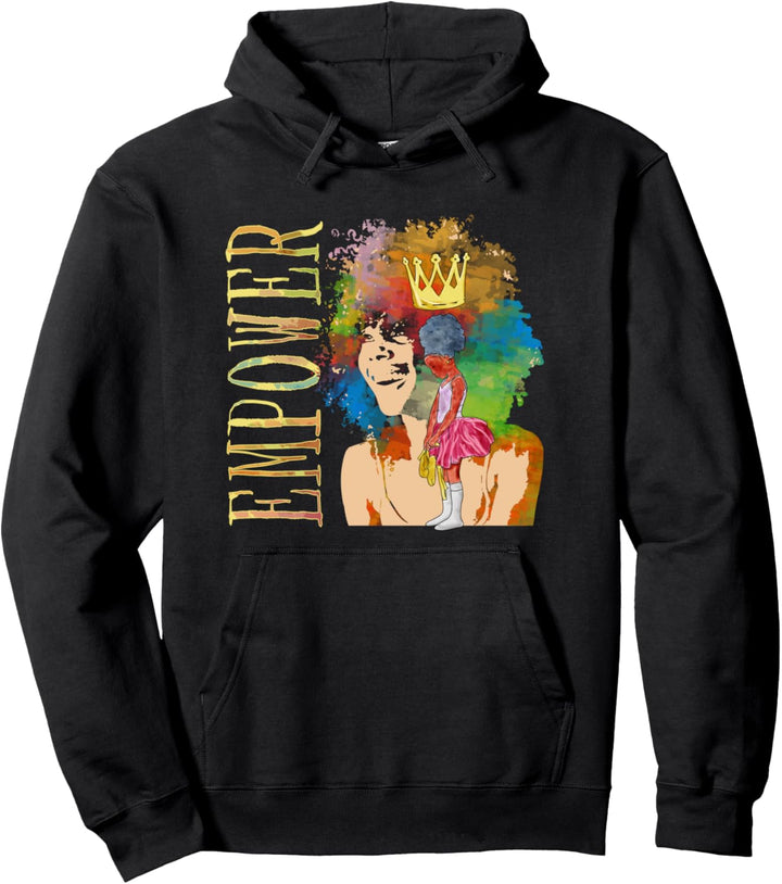 Empower Black Girl Aquarell Tochter Queens Raise Queens Pullover Hoodie