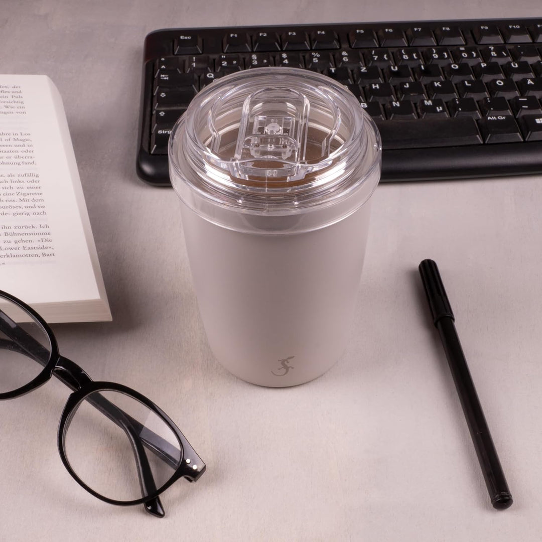 Lurch Isolierbecher Coffee-to-Go mit kratzresistenter Pulverbeschichtung 0,3l Jura Grey, Jura Grey