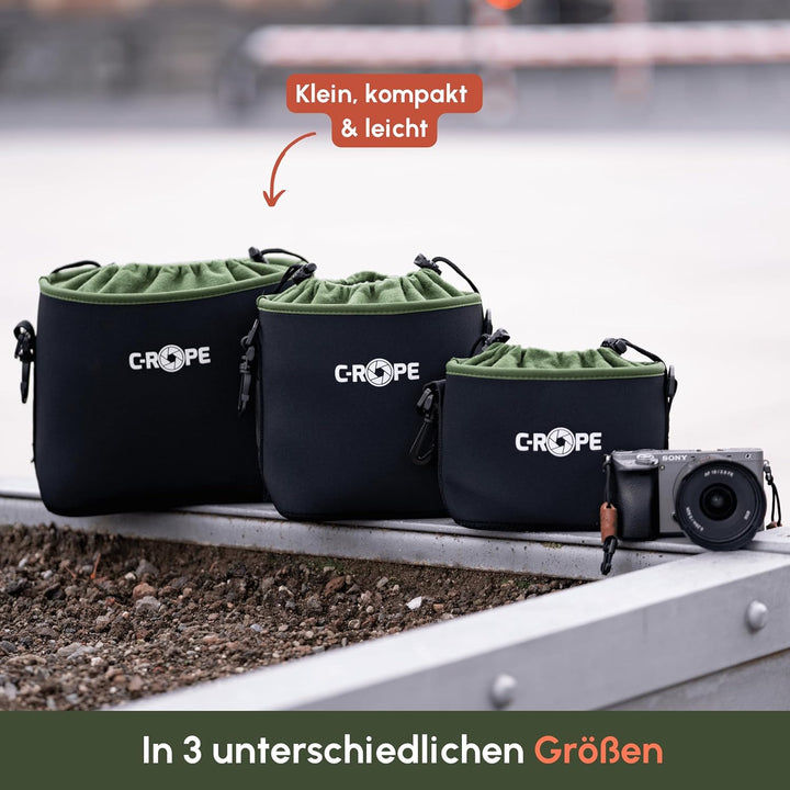 C-Rope Kamerabeutel aus Neopren, Neopren-Beutel mit Fleece-Fütterung, wasserabweisend, Kamerazubehör