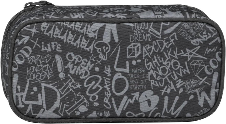 Satch Schlamperbox extra gross inkl. Trennfach Reissverschlussfach Stiftehalter Geodreieck Sichtfens