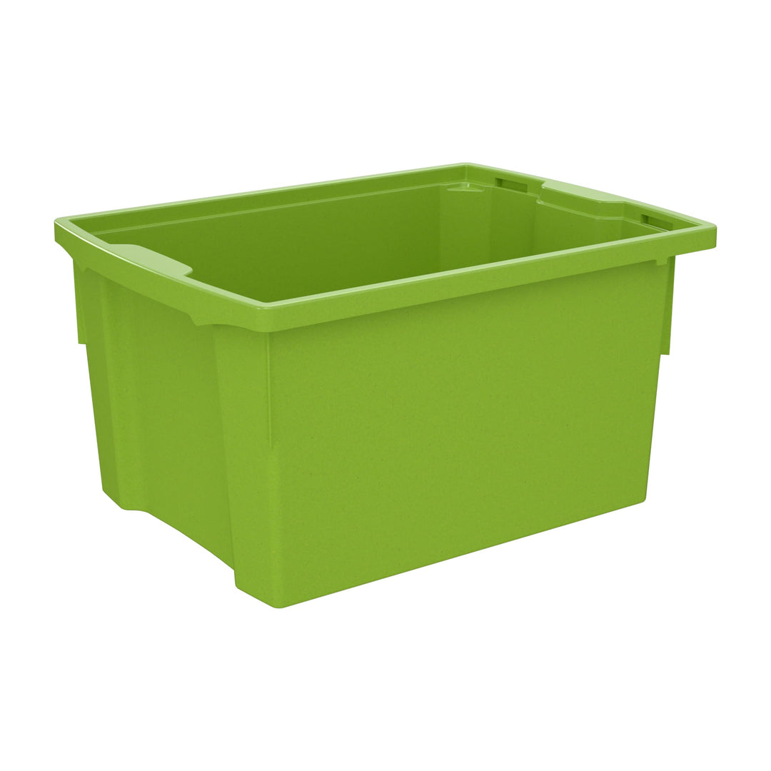 Betzold Box PRO L – robuste Baumaterial‑Box, nest‑ &amp; stapelbar Grün, Grün