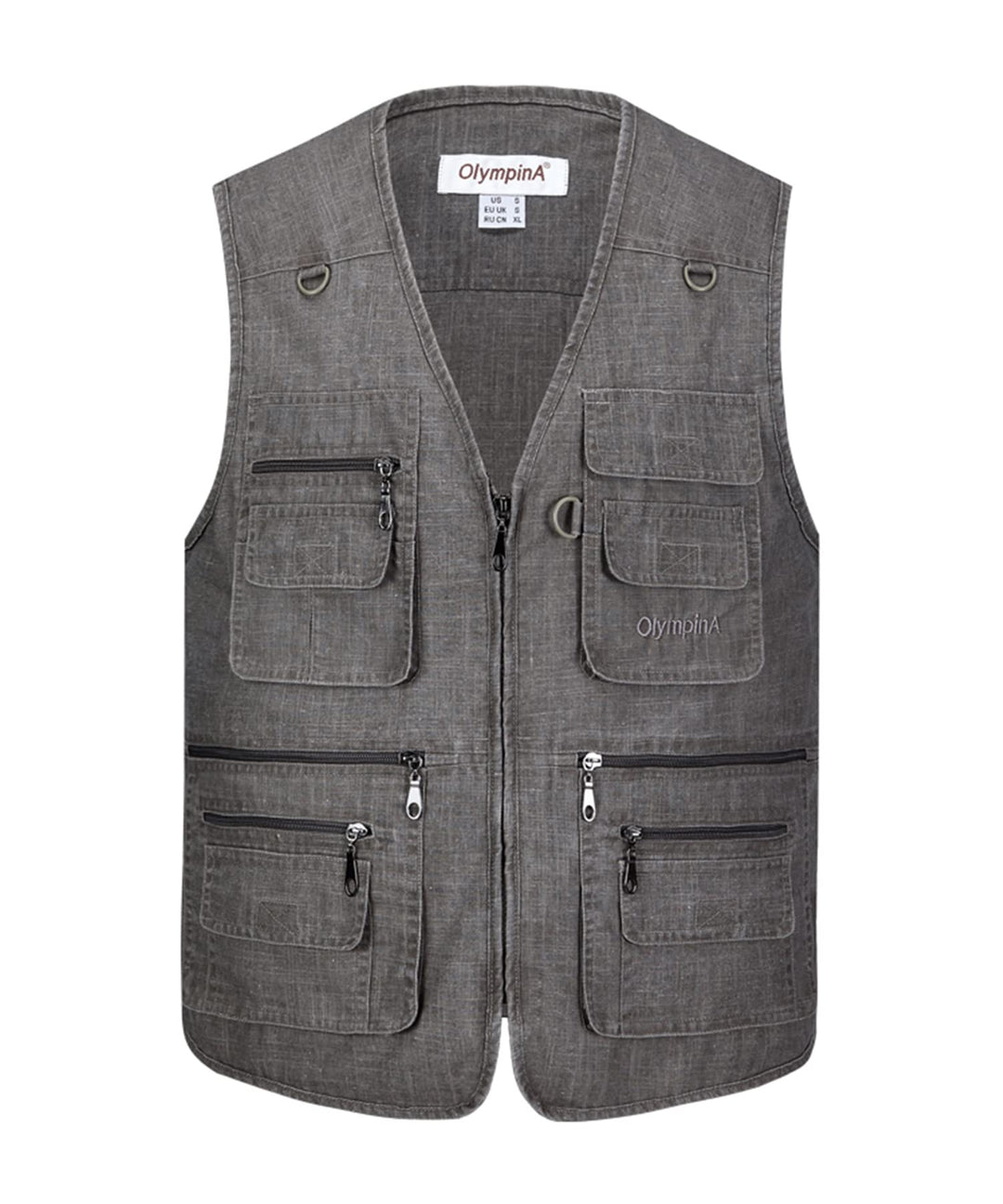 Btmpmcs Herren Outdoor Anglerweste mit vielen praktischen Taschen Sommer Atmungsaktiv Multifunktions