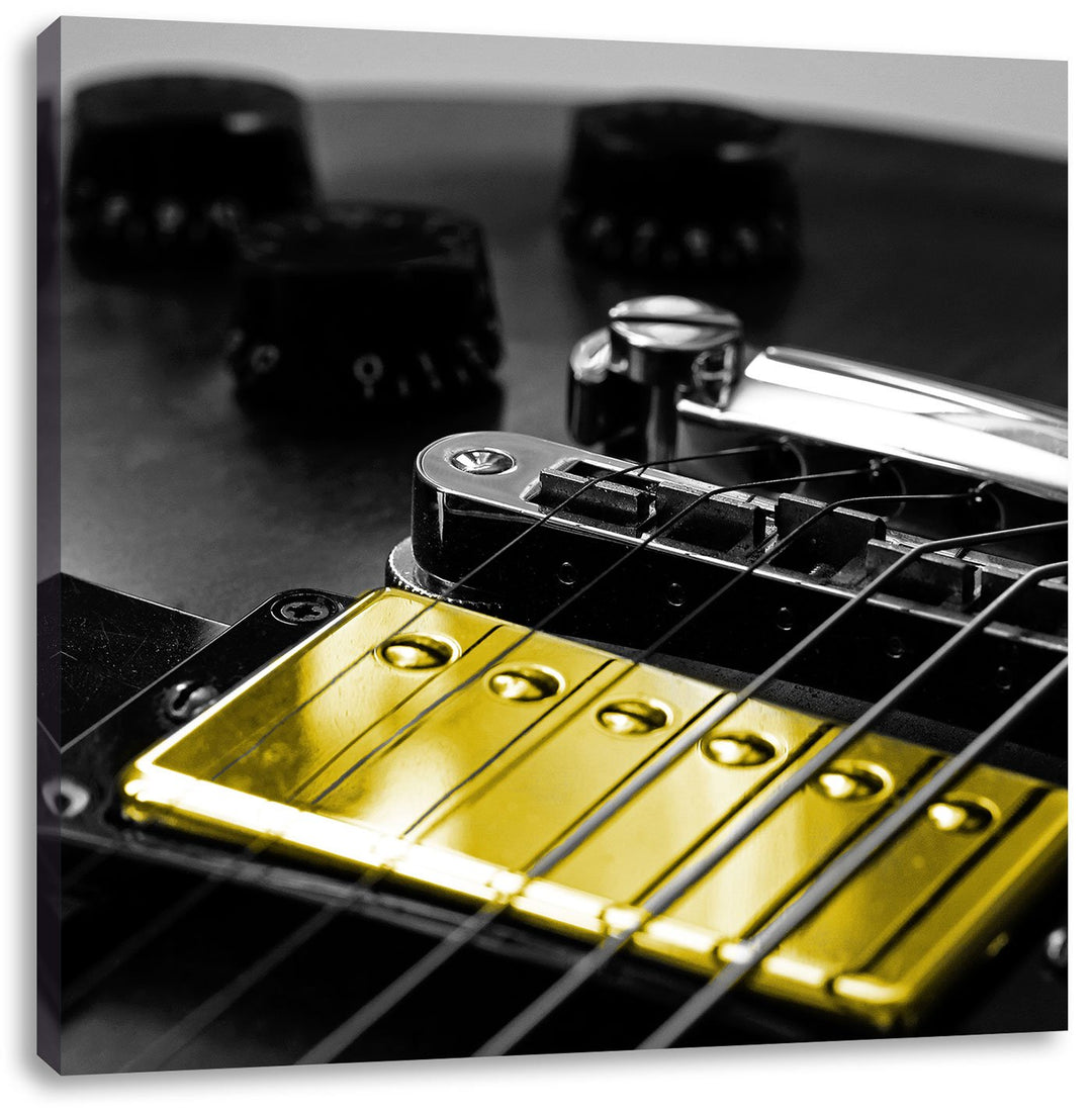 Pixxprint E-Gitarre als Leinwandbild | Grösse: 70x70 cm | Wandbild | Kunstdruck | fertig bespannt, 7