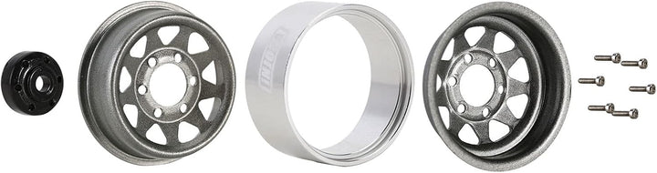 INJORA 1.0 RC Beadlock Rad Schlamm Reifen Set Deep Dish 1, 0 Räder für Axial SCX24 FCX24 FCX18 Gladi