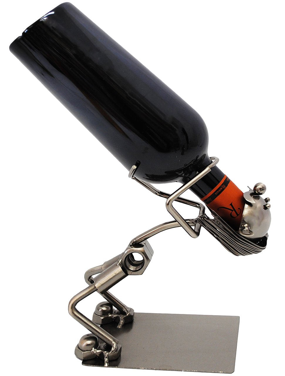 alles-meine.de GmbH Flaschenhalter/Flaschenständer - lustiger Schluckspeckt - aus Metall - ideal für