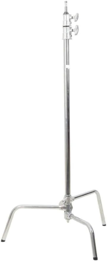 Godox 270CS, C-Ständer mit Arm, Griffkopf und abnehmbarem Turtle-Basis (22 cm, Silber), KSA Version