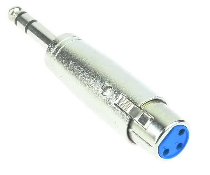 Adam Hall 12 x Connectors K4A XF3 JM3 Ganzmetall Adapter Verbinder Konverter - XLR 3 pol Female Kupp