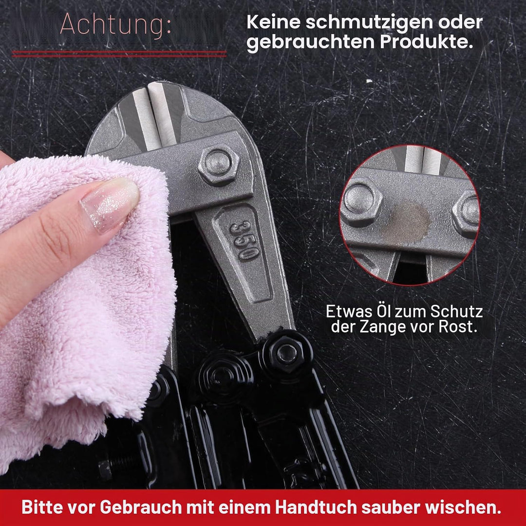 SPEEDWOX Robuster Bolzenschneider, 35,6 cm, zum Schneiden von Kettengliederzaun, Stahldraht, Kette,