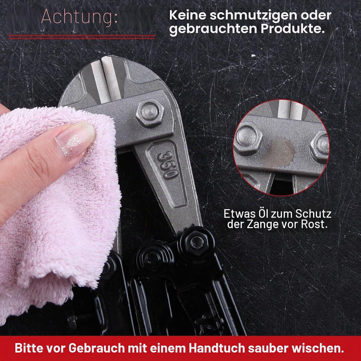 SPEEDWOX Robuster Bolzenschneider, 35,6 cm, zum Schneiden von Kettengliederzaun, Stahldraht, Kette,
