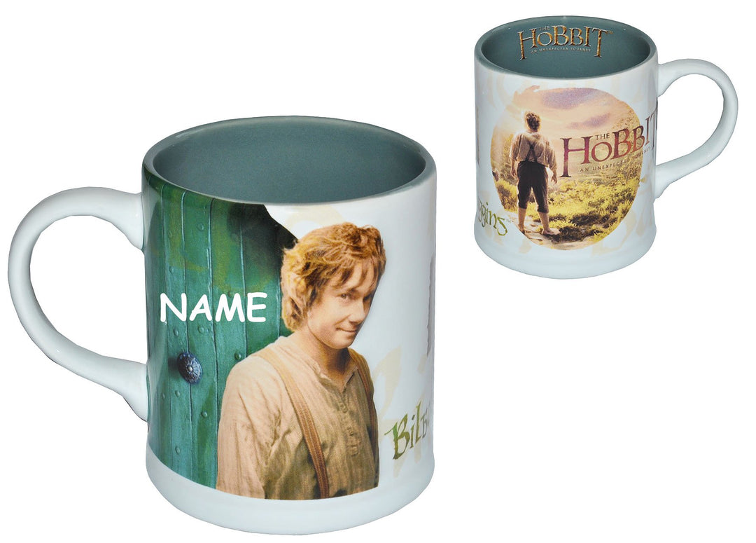 alles-meine.de GmbH Henkeltasse gross - 3-D Hobbit Bilbo Bäggins - Herr der Ringe - Porzellan/Kerami
