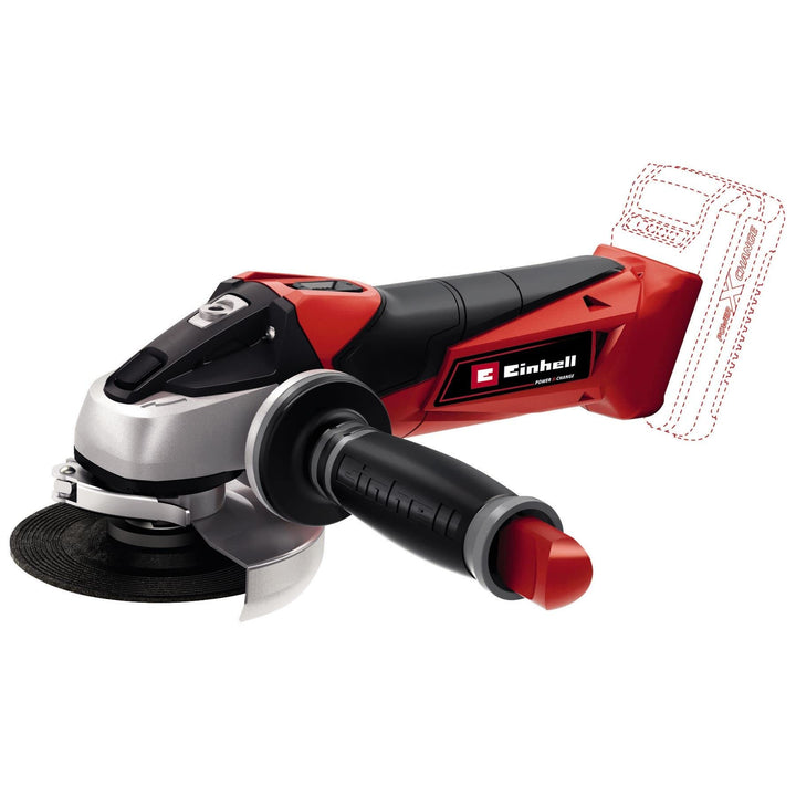 Einhell Akku-Winkelschleifer TE-AG 18/115 Li-Solo Power X-Change (18 V, 115 mm Scheibendurchmesser,