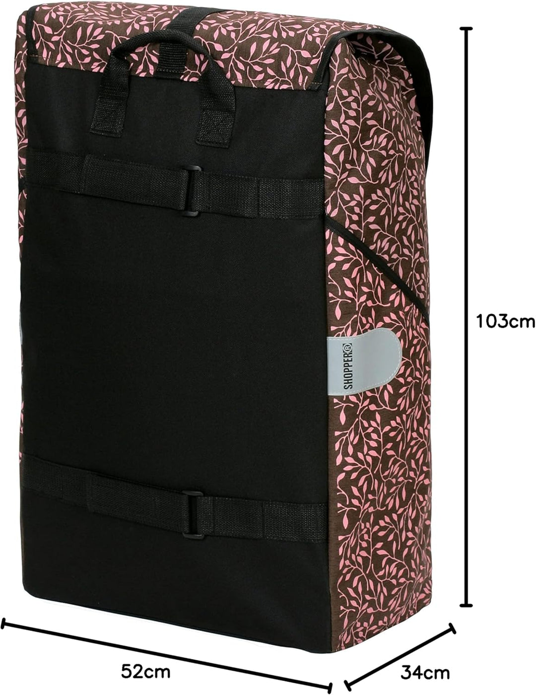 ANDERSEN Einkaufstrolley - Komfort Shopper Imea Rose 46 L robust,Shopping, klappbar, mit Sitz, multi