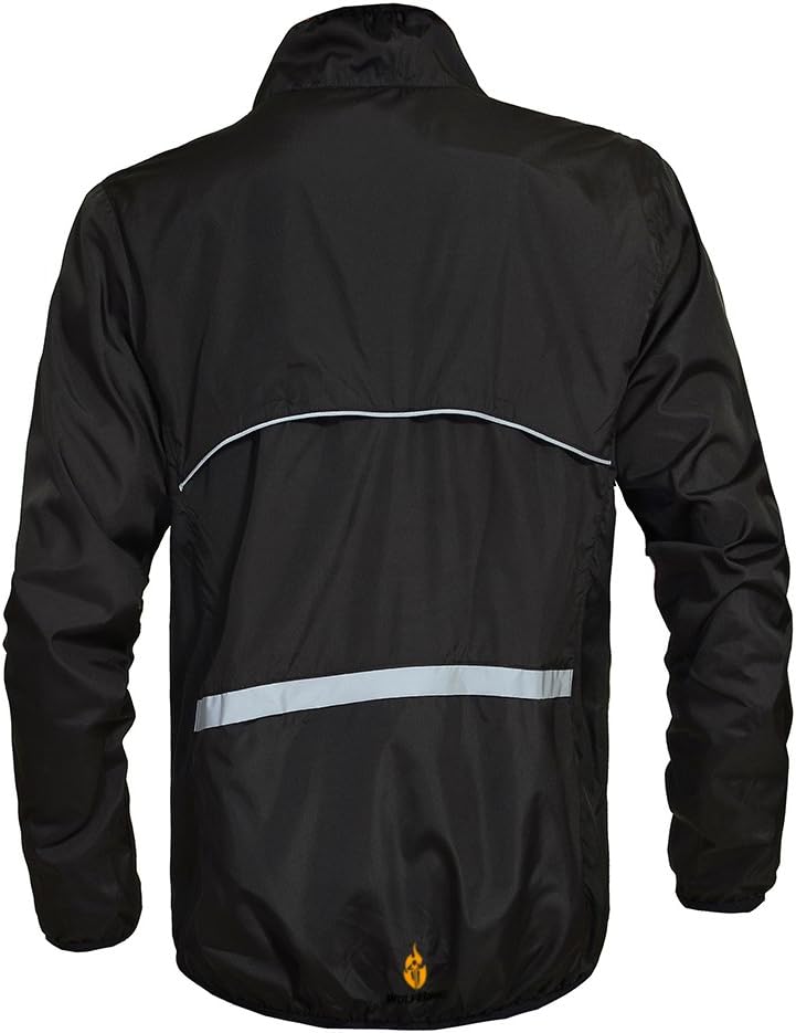 WOSAWE Herren-Fahrradjacke Winddichte wasserdichte MTB Mountainbike Jacket Für Radfahren, Joggen &amp; W