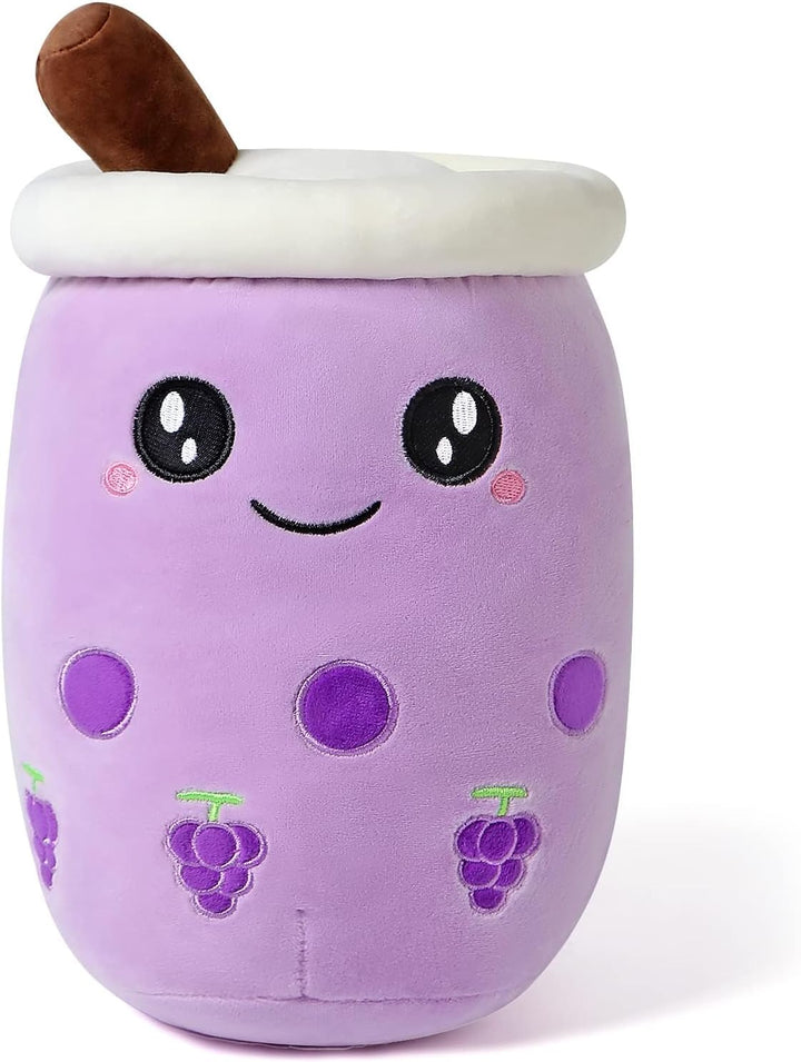 shownicer Plüschtier Stofftier Boba Tea 50cm, Kuscheltier Plüschkissen Spielzeug Bubble Tea, Geschen