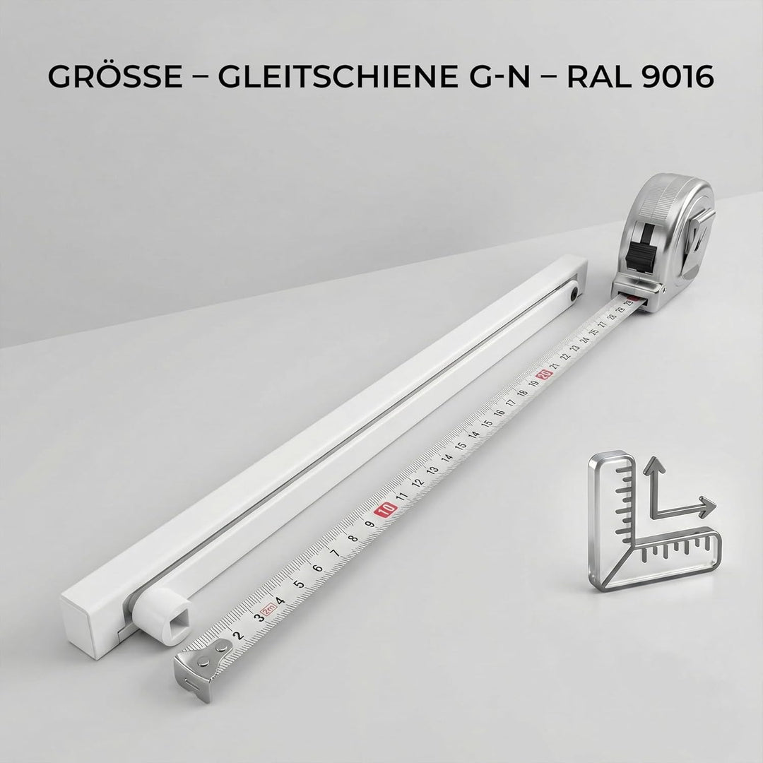 Obentürschliesser Dormakaba Gleitschiene G-N - RAL9016