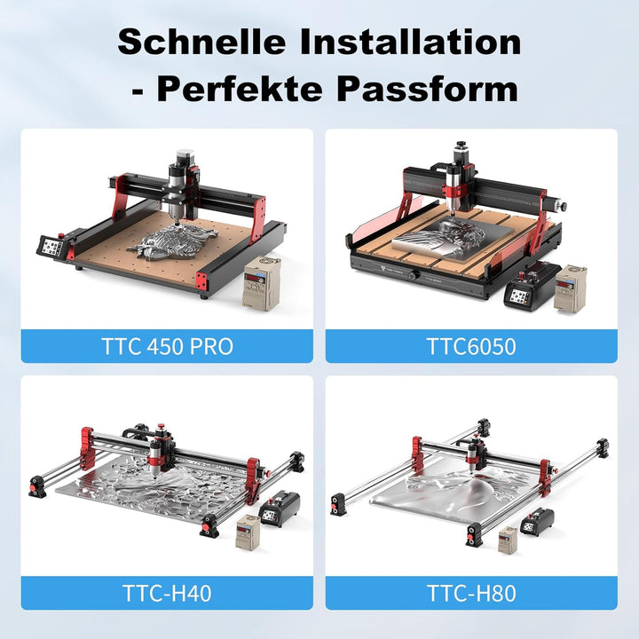 Twotrees 1000w CNC-Luftgekühlter Spindelsatz Spindelmotor für Twotrees TTC 450 Pro/450 Ultra, 24.000