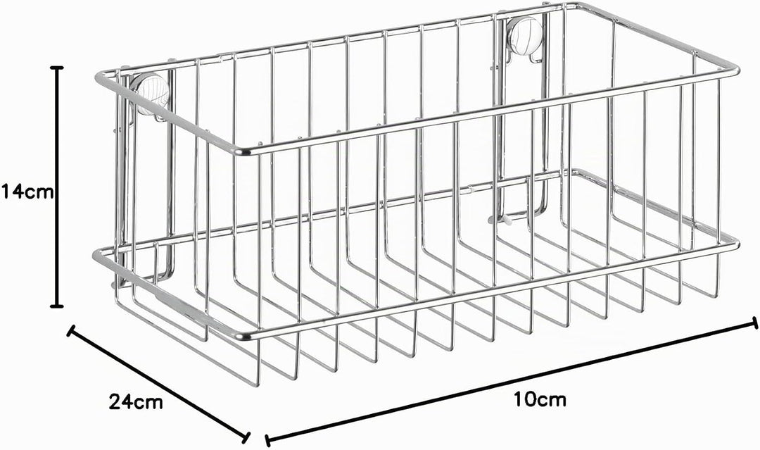 WENKO Wandablage gross Classic Chrom Uno (Extra Tief), Uno (Extra Tief)