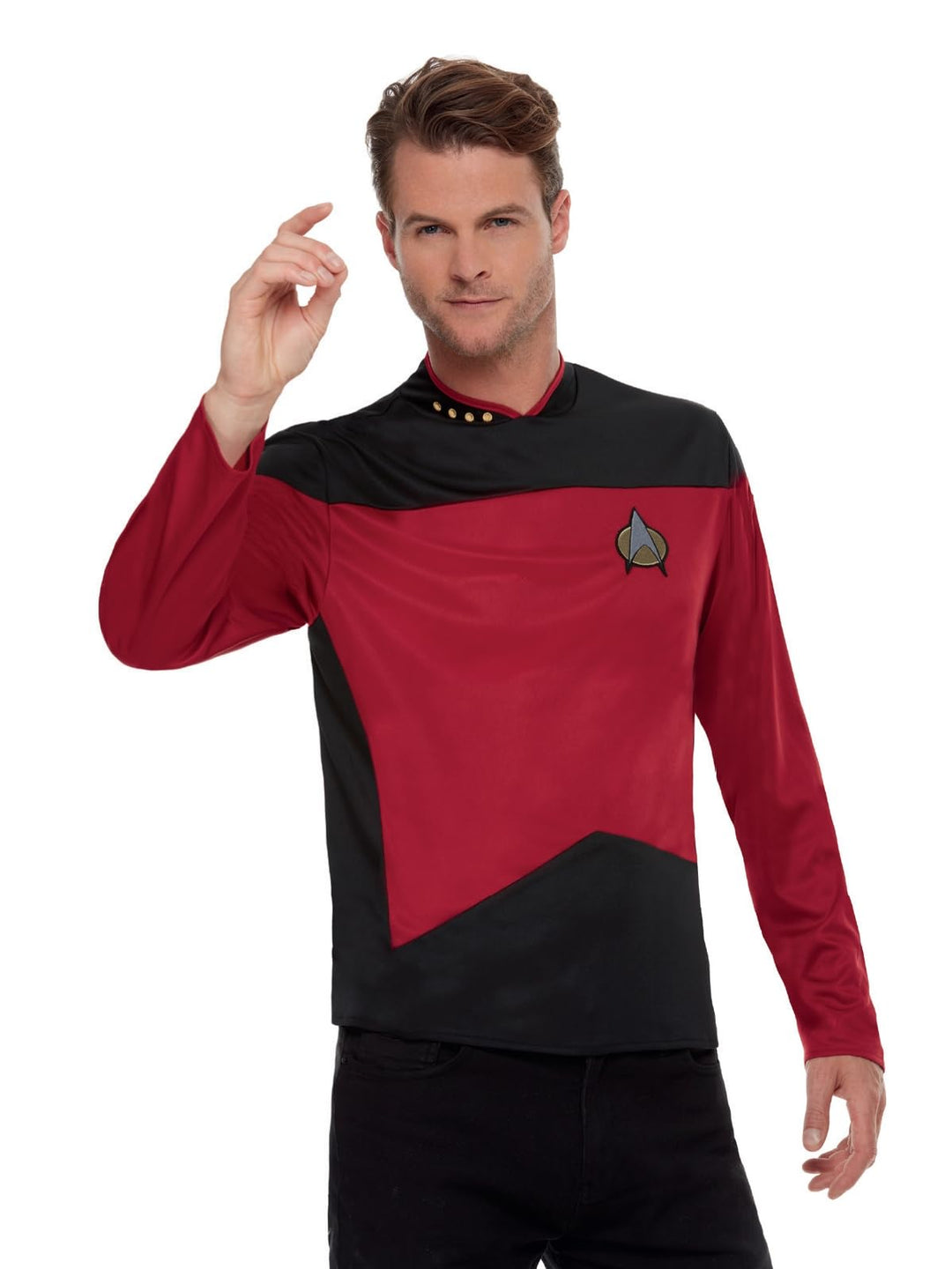 Smiffys Star Trek, The Next Generation Command Uniform, Ma Top, offiziell lizenziertes Star Trek Kos