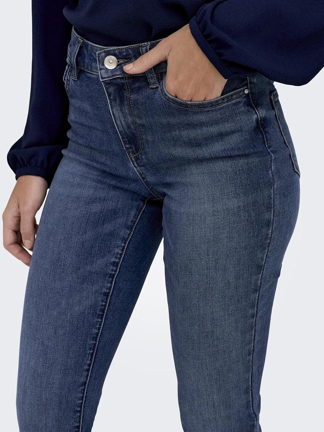 ONLY Female Flared fit Jeans ONLROSE Mittlere Taille Ausgestellt Jeans XS / 32L Medium Blue Denim, X