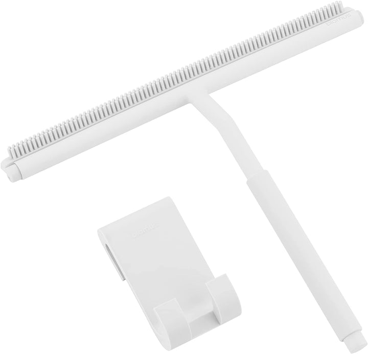 blomus Duschabzieher -LAVEA- | Farbe Weiss | 22L x 26B cm | Duschwischer Weiss | Fensterabzieher aus