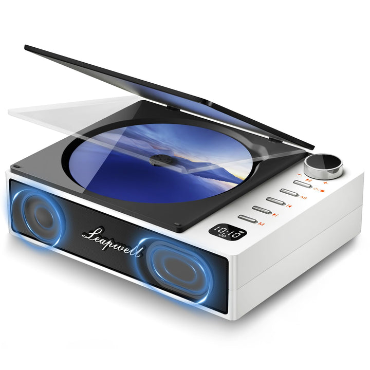 CD Player Tragbar, Leapwell Tragbarer CD Player Bluetooth mit Lautsprecher, Portable CD Player Kinde