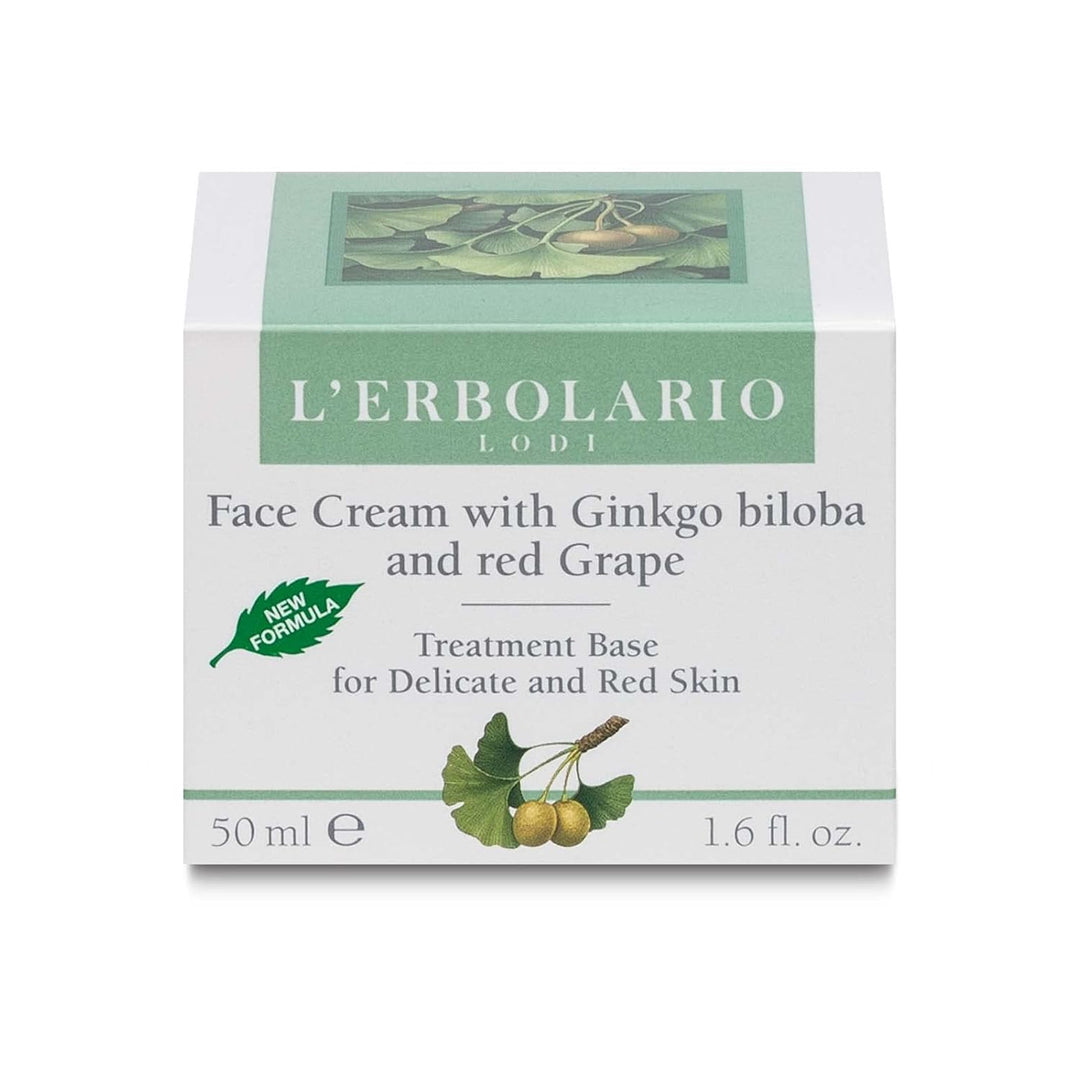L'Erbolario Creme mit Ginkgo Biloba und Traubenextrakt, 1er Pack (1 x 50 ml)