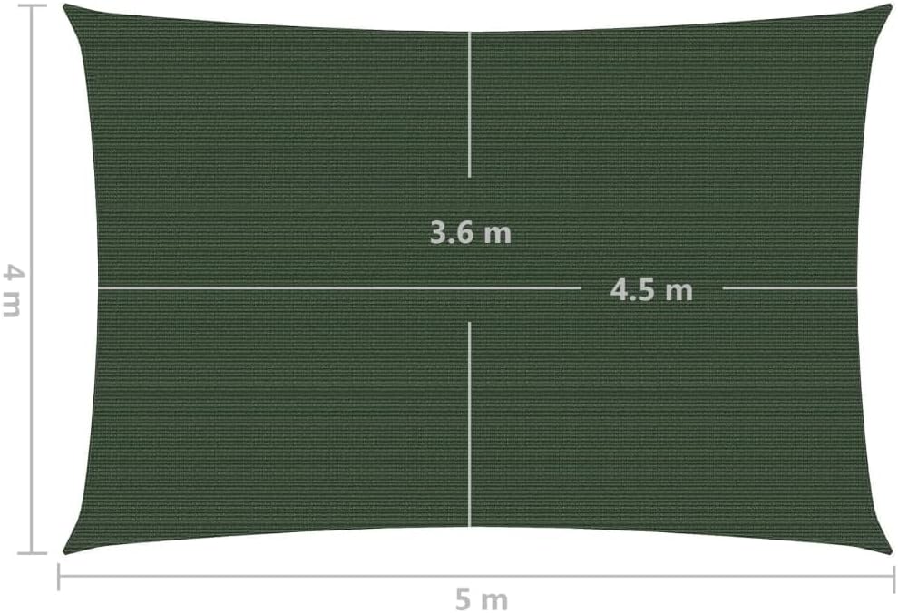 vidaXL Sonnensegel Sonnenschutz Windschutz Sonnendach UV Schutz Sonnenschutzsegel Schattenspender Ga