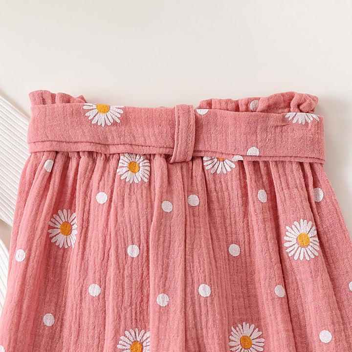 3tlg Baby Mädchen Kleidung Langarm Tops + Gänseblümchen Hose + Stirnband Neugeborene Outfit Set Hübs
