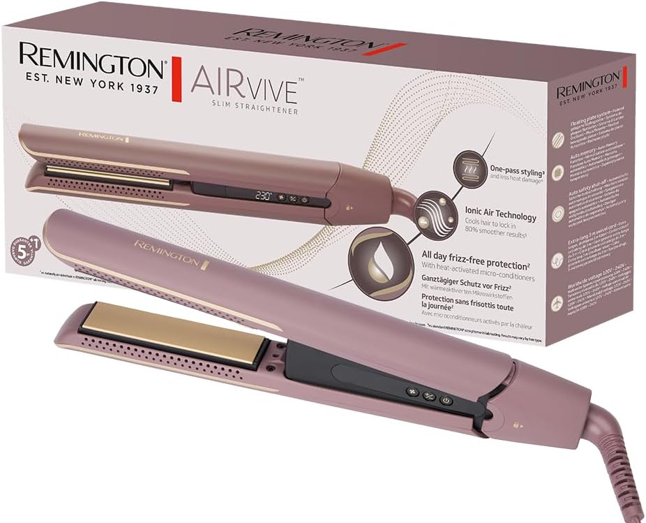 Remington AIRvive™ Glätteisen [Ionic Air-Technologie: weniger Frizz & statische Aufladung] Ultra-Ker
