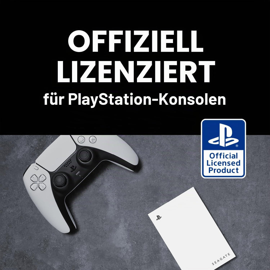 Seagate Game Drive STLV2000101 Externe Festplatte für PS5, 2 TB, USB 3.0, offizielles Lizenzprodukt,