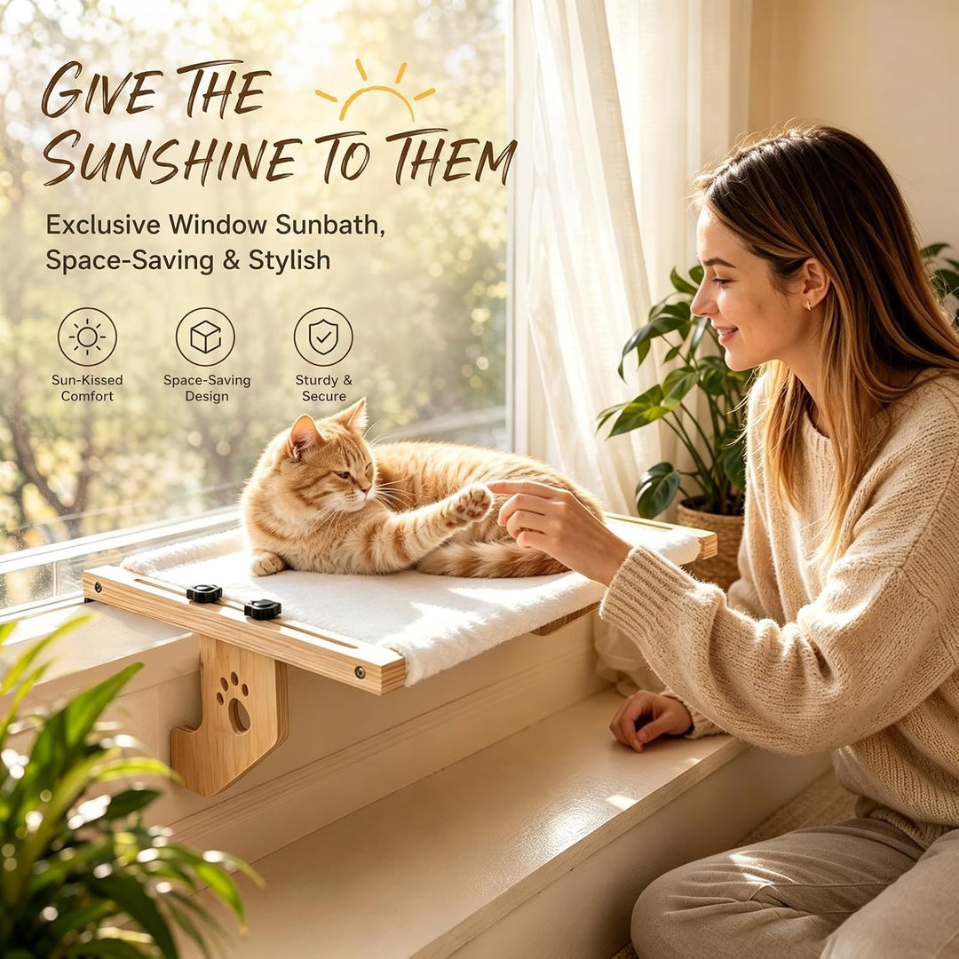 Heizungsliege Hängende Katzenhängematte, Katzen Fensterliege &amp; Katzenbett hängend, abnehmbarer Wende