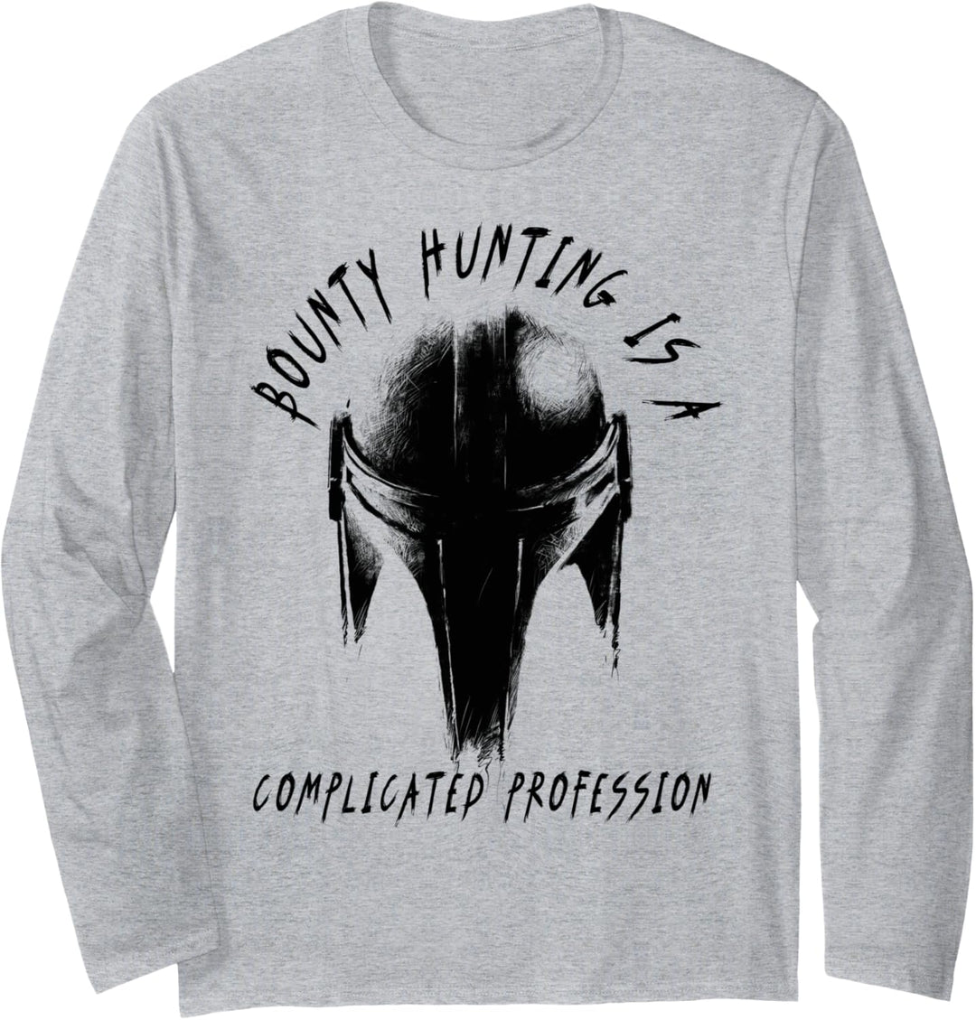 Star Wars The Mandalorian Complicated Profession Logo Langarmshirt