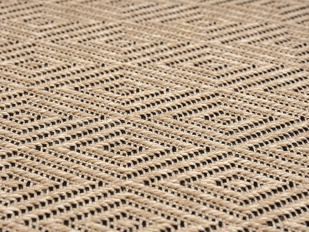 Mia´s Teppiche Soil - wetterfester In- und Outdoor Teppich im Natürlichem Jute-Look, wetterfest, gee