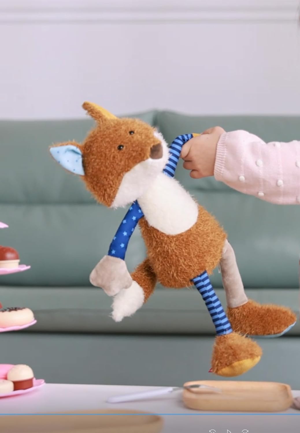 SIGIKID 42849 Stofftier Fuchs Patchwork Sweety Kuscheltier zum Spielen & Schmusen aus weichem Materi