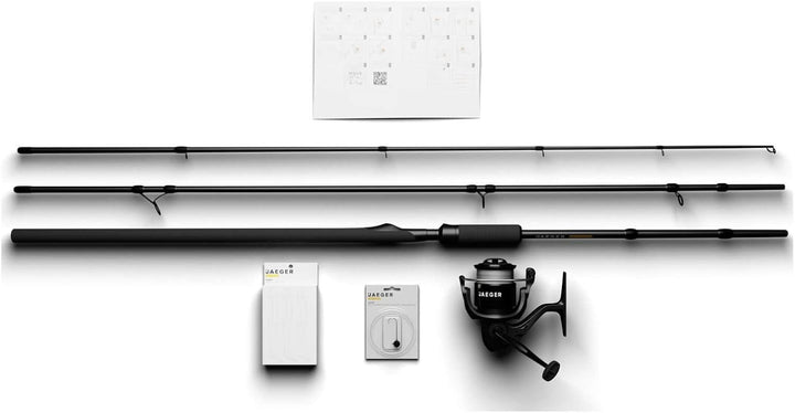 JAEGER Pike GO KIT 2 – Hecht Angelset mit Rute, Rolle, Ködern & Schnur – Ready-to-Go Komplettset fü