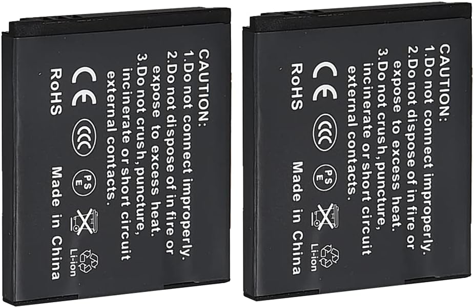 DSTE®（2 Pack） Ersatz Batterie und DC91E Reise Ladegerät Compatible für Samsung SLB-07A PL150 PL151 S