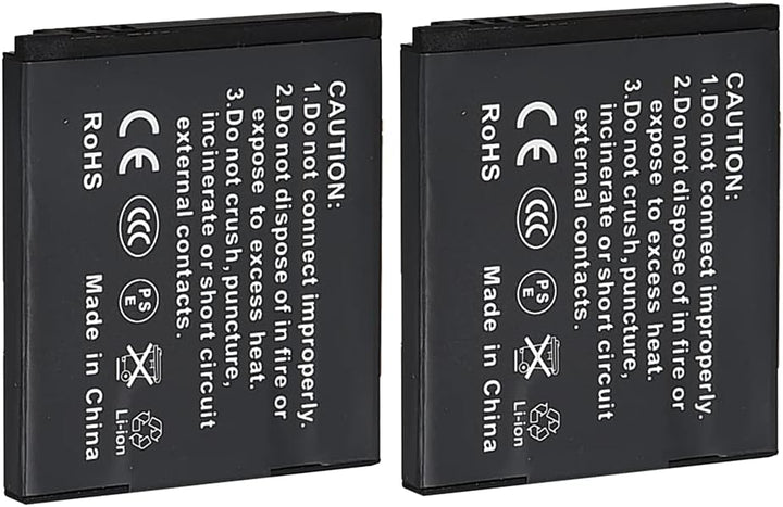 DSTE®（2 Pack） Ersatz Batterie und DC91E Reise Ladegerät Compatible für Samsung SLB-07A PL150 PL151 S