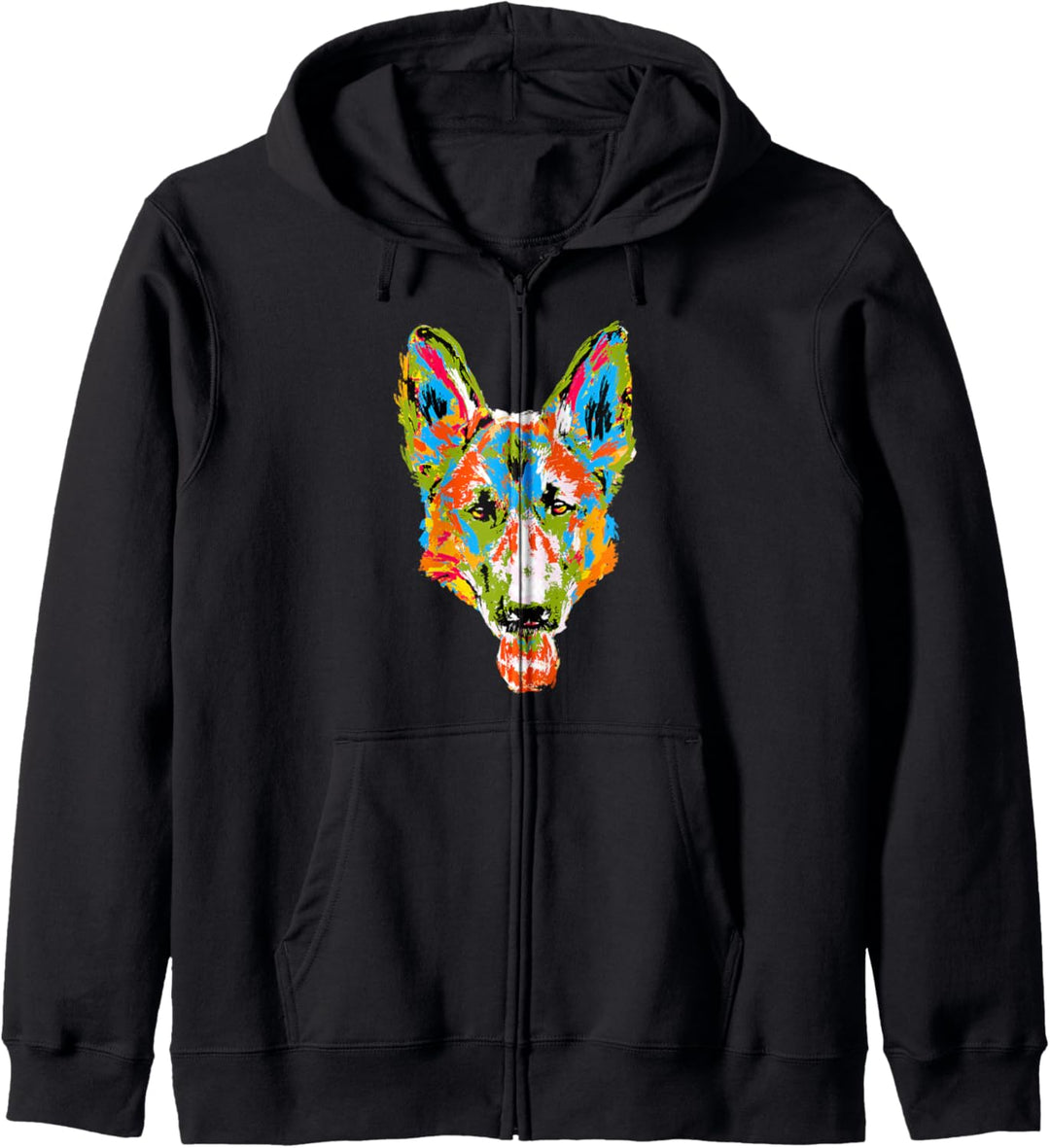 Deutscher Schäferhund Art Splash. Geschenk für Hundebesitzer Kapuzenjacke