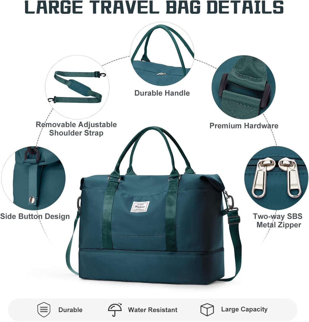 Gross Reisetasche Damen Handgepäck Tasche Sporttasche Weekender Bag Schwimmtasche Wasserdicht Travel