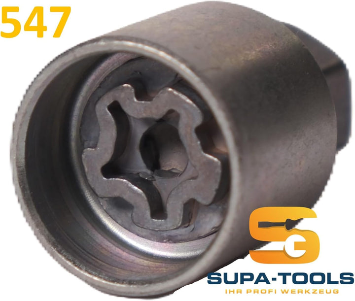 Supa-Tools Original Seat 547 Code G für Seat Cupra Felgenschloss Nuss Felgenschlüssel Radsicherung
