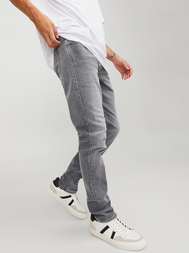JACK & JONES Male Slim Fit Jeans JJIGLENN JJORIGINAL CB 022 BF Slim Fit Jeans 36W / 32L Black Denim,