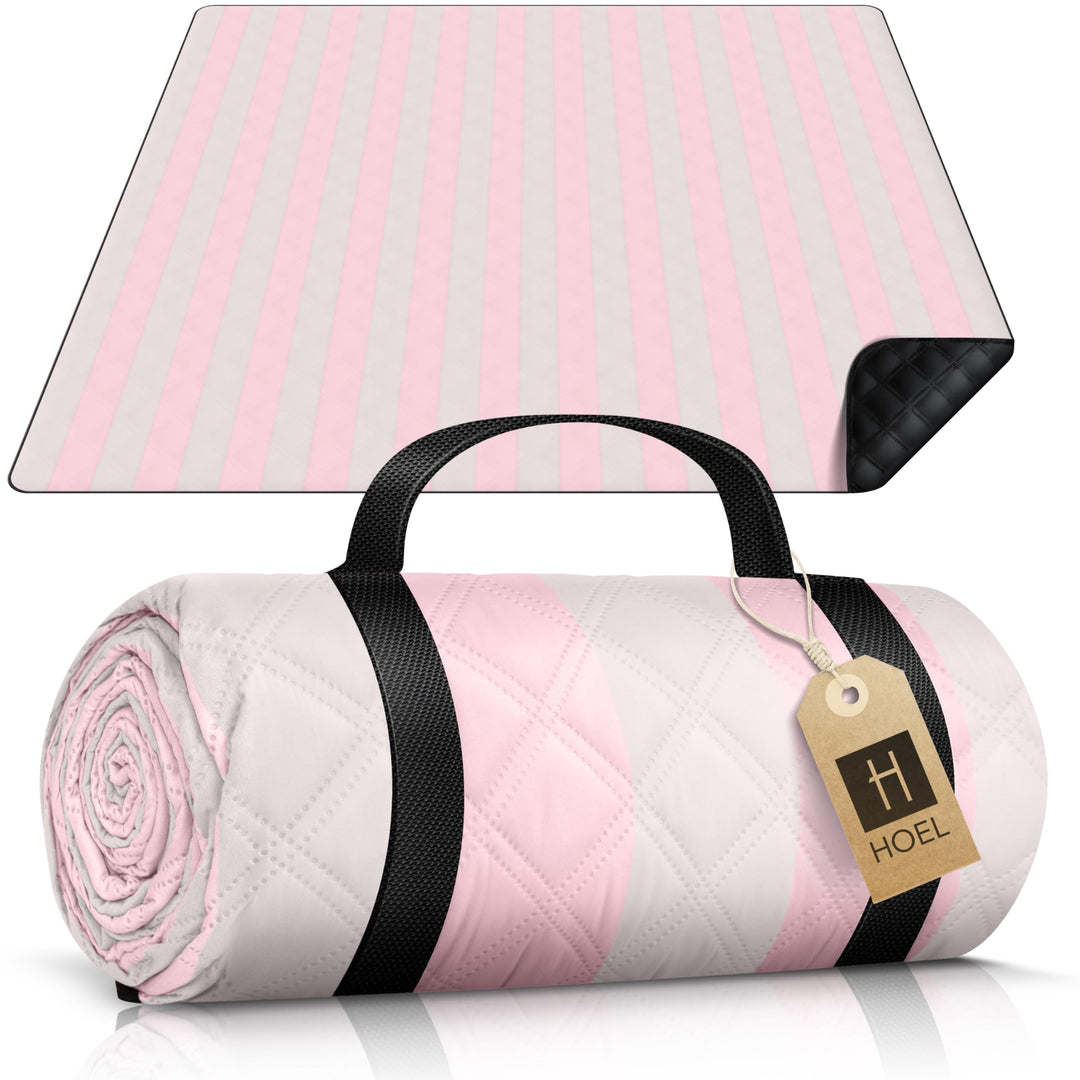 HOEL Picknickdecke 200x200 cm wasserabweisend + isoliert - Strandmatte gepolstert XXL - Picknickdeck