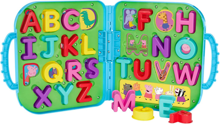 Peppa Pig Peppas Buchstabenbox, Alphabet-Puzzle, Vorschul-Spielzeug