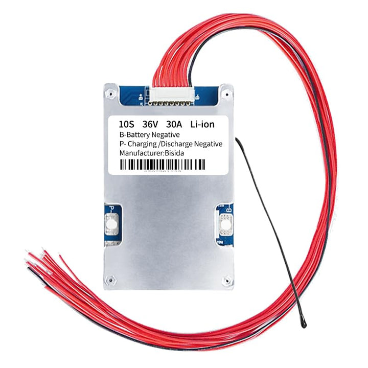 BMS 10S 36V Li-ion Battery Management System PCB Protection Board with Balance Wire and NTC,Ten Func
