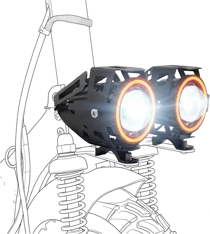 UrbanGlide E-Cross Pro Vorderlicht, 2 Stück