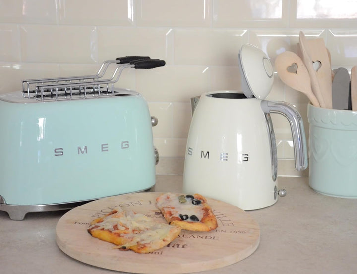 Smeg TSF01PGEU Toaster 2 Scheiben, pastellgrün, Pastellgrün